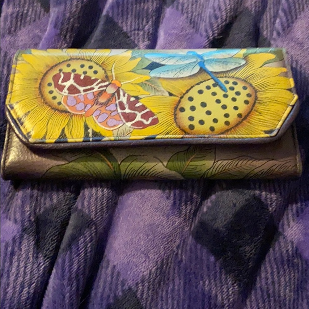 Anushka wallet Rfid and check book cover